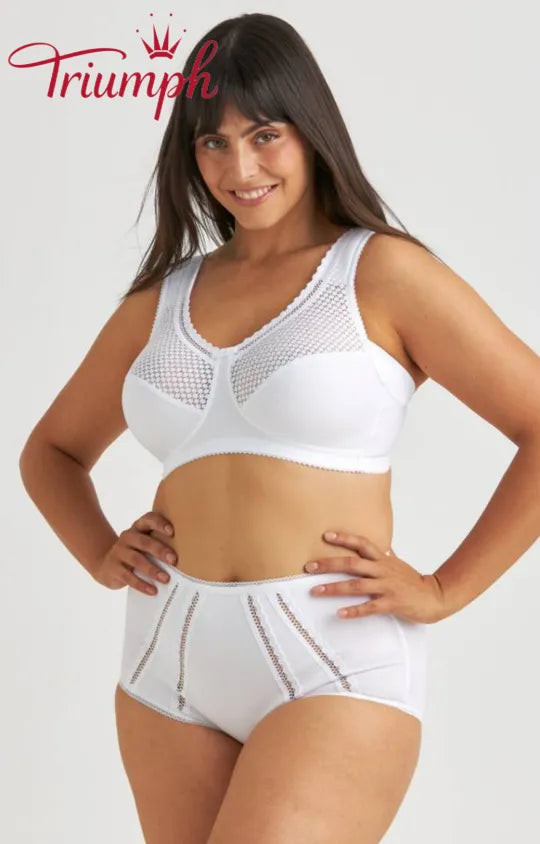 Triumph - 3 részes szett 🔥 Kényelmes csipke melltartó mintával