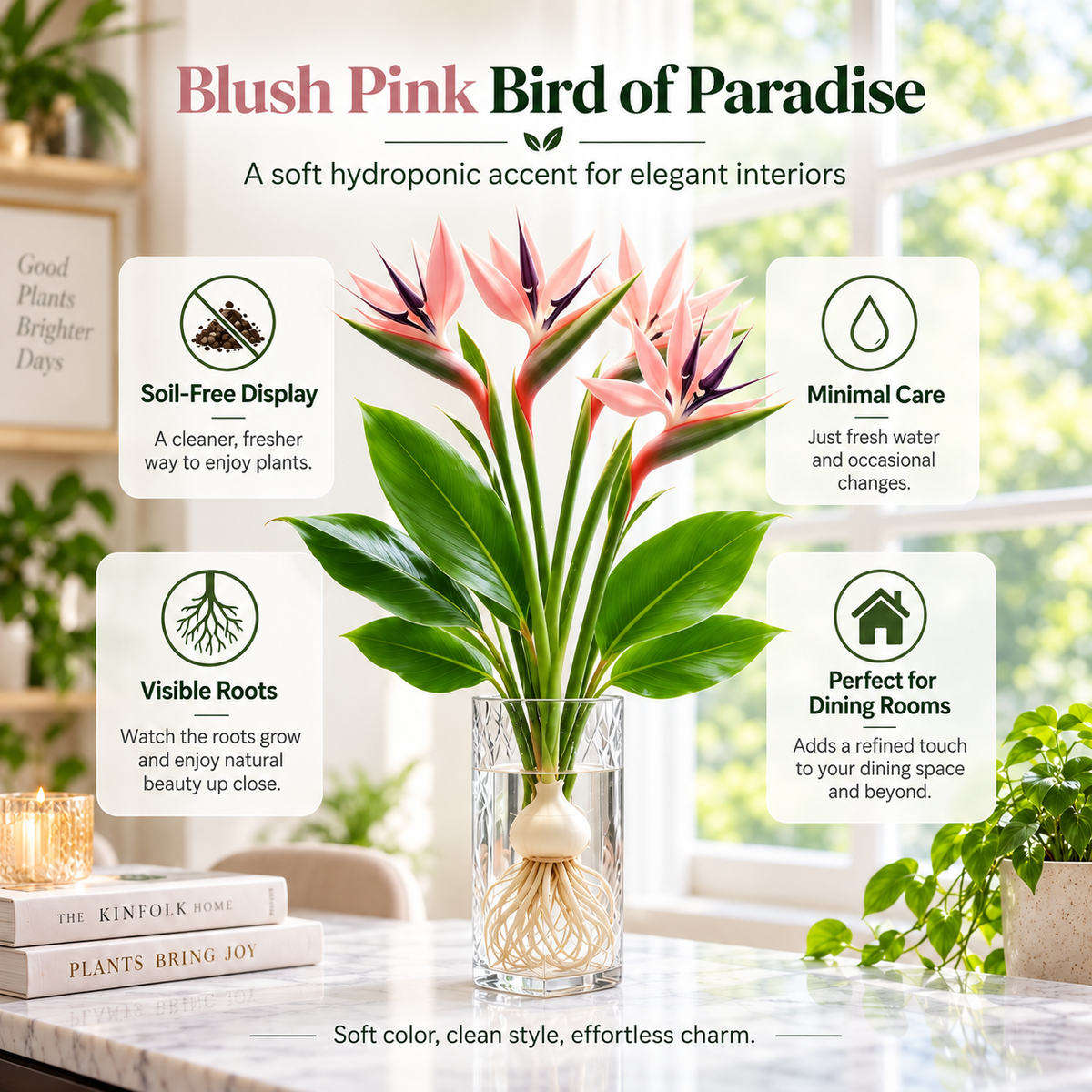 đïž Hydroponic Bird of Paradise Starter â Tropical Water-Grown Indoor Plant đ§đ±