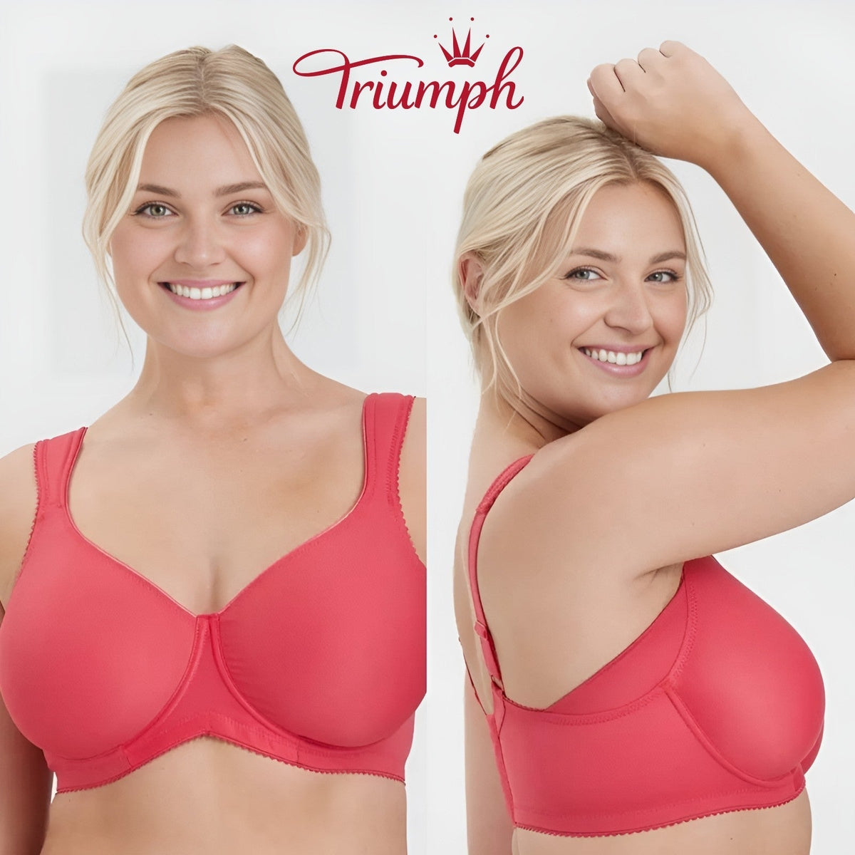Triumph - (3 db-os) Egyszerű, teljes kosaras push-up melltartó