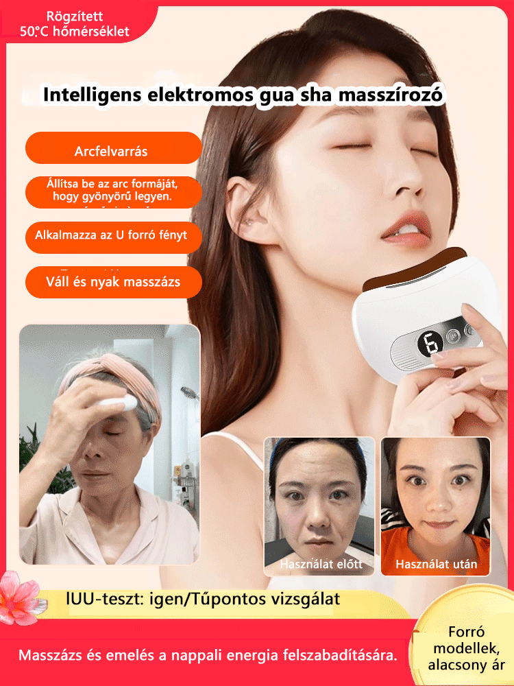 Az intelligens elektromos gua sha készülék enyhíti az arc fáradtságát