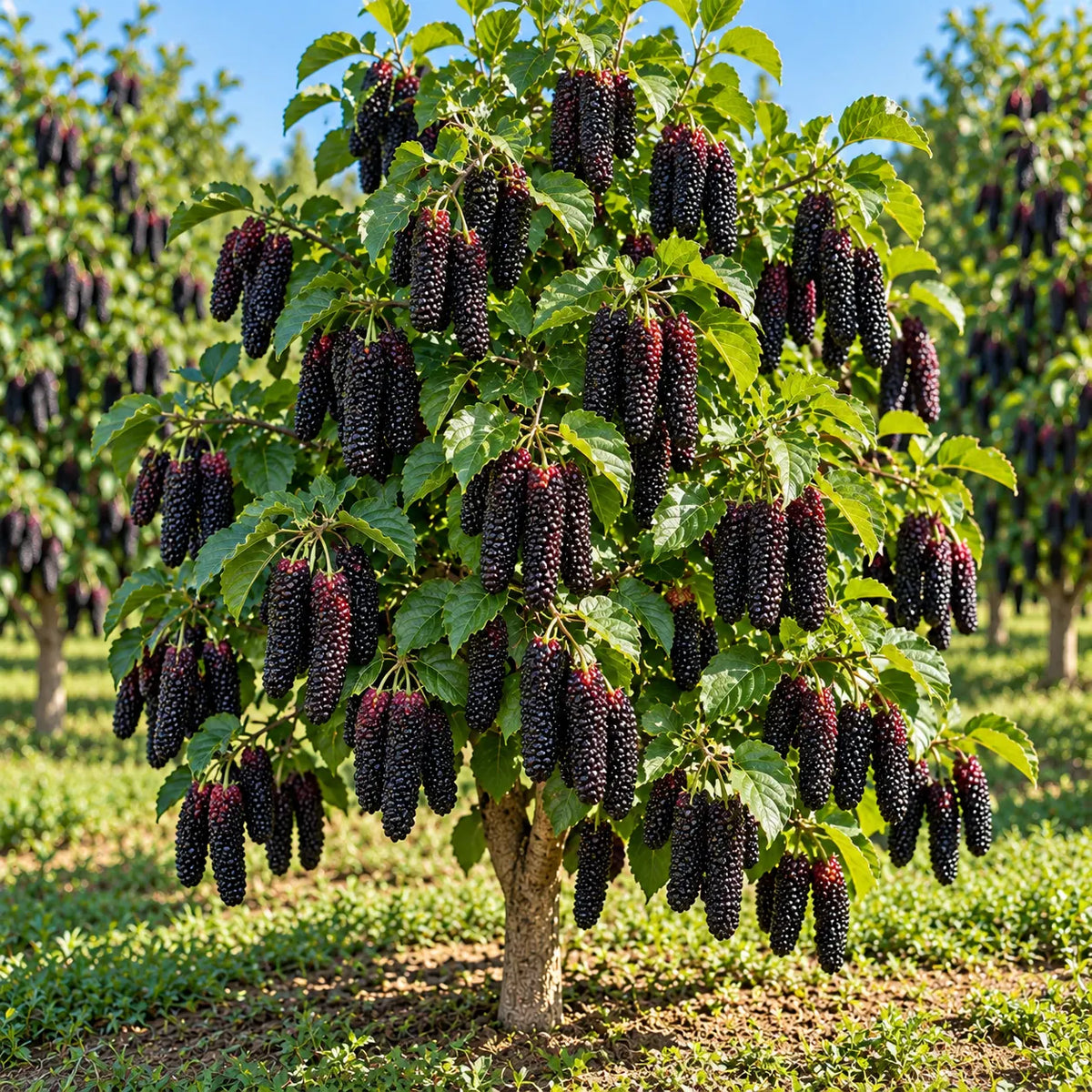 đł Giant Red & Black Mulberry Tree Saplings â Grow Sweet Berries at Home đż