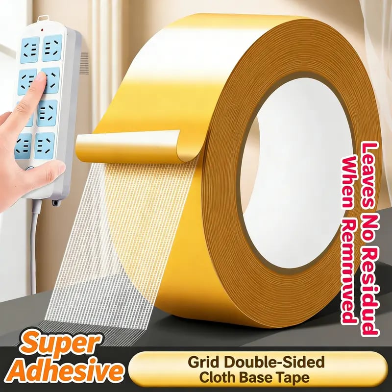 đ„ Heavy-Duty Double-Sided Grid Tape â Strong Hold, Easy Tear & Clean Removal