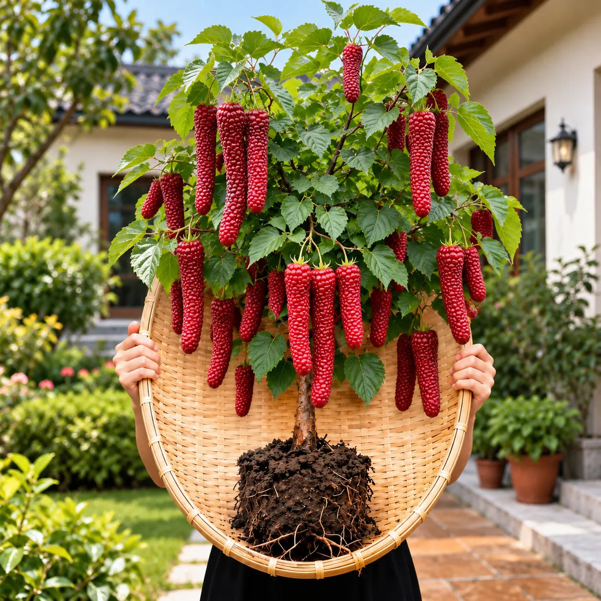 đł Giant Red & Black Mulberry Tree Saplings â Grow Sweet Berries at Home đż