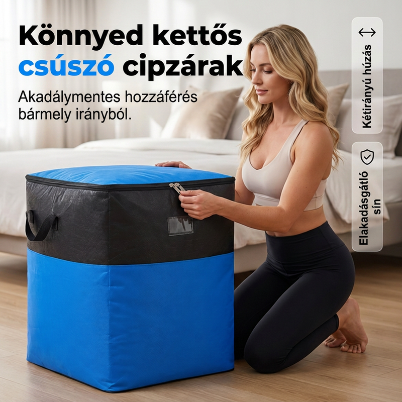 đđŠ ĂsszecsukhatĂł TĂĄrolĂł Ă©s KöltöztetĆ TĂĄska â Extra Nagy KapacitĂĄs, Lapra HajtogathatĂł DizĂĄjn, MegerĆsĂtett FogantyĂșk otthoni SzervezĂ©shez Ă©s KöltözĂ©shez đ đ