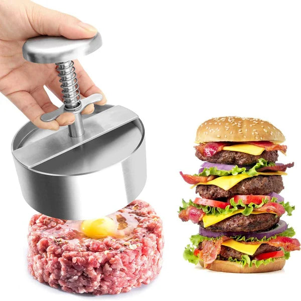 đ KĂ©zi hĂșspreselĆ hamburgerpogĂĄcsĂĄkhoz â âš EgysĂ©ges forma, gyors elĆkĂ©szĂtĂ©s Ă©s zökkenĆmentes, profi grillezĂ©si Ă©lmĂ©ny đĄïžđ„©