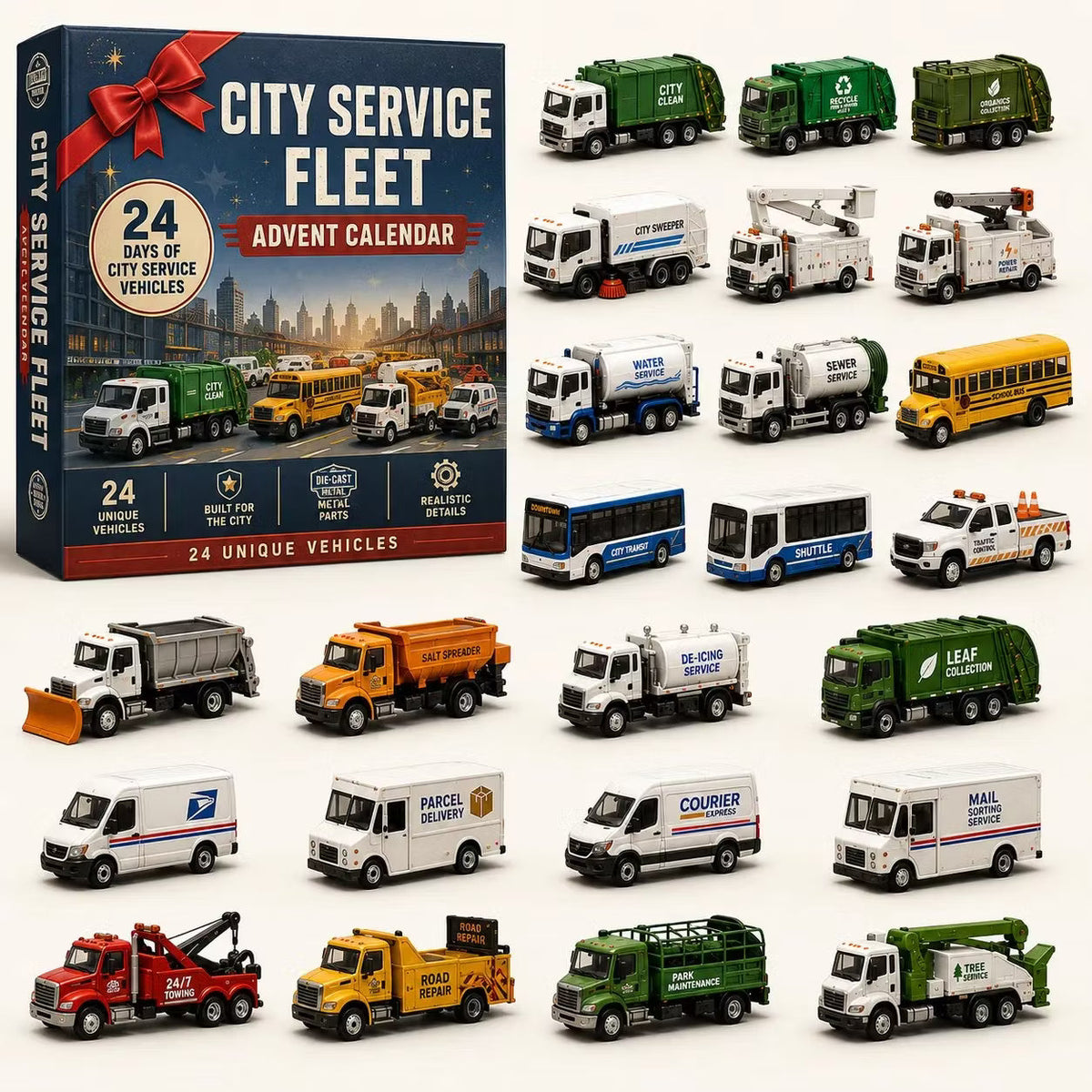 🚧Építsd fel a flottagyűjteményt! 24 napos járműadventi naptár sorozat | ✨Minden reggel új kaland