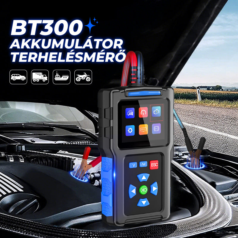 💥BT300 Autóakkumulátor-tesztelő 12 V-os terheléses tesztelő