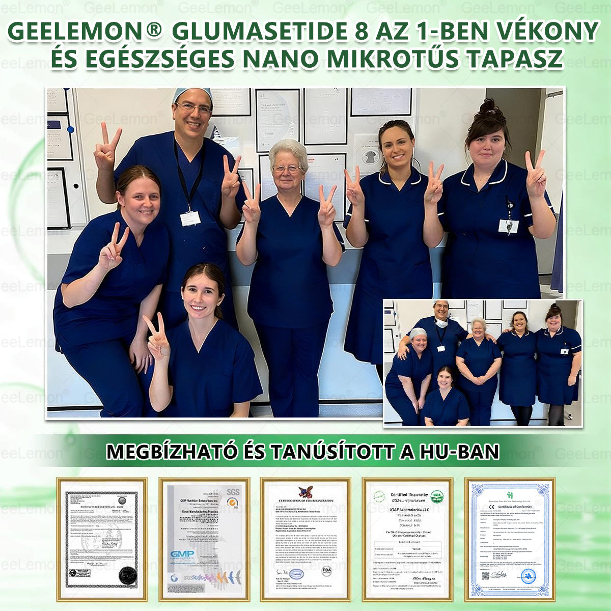 Ajánlott a Semmelweis Kórház által · 👩⚕️BENU hivatalos üzlet| 🎁 𝐆𝐞𝑒𝐿𝑒𝐦𝐨𝐧® Glumasetide 8 az 1-ben Karcsú és Egészséges Nano Mikrotűs Tapasz
