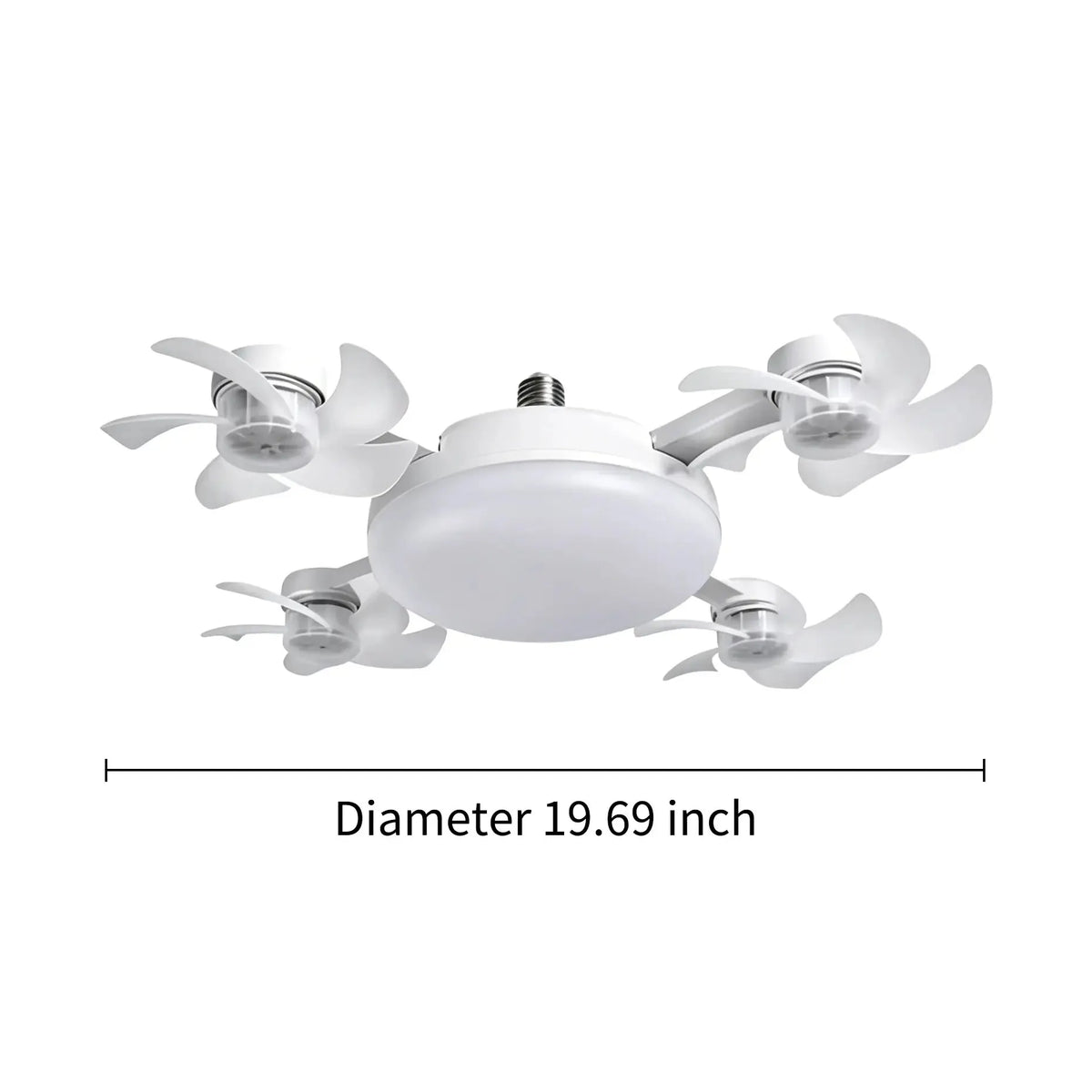 Modern mennyezeti ventilátorlámpa E27-es foglalattal (2026-os modell) - csendes 2 az 1-ben LED ventilátor távirányítóval