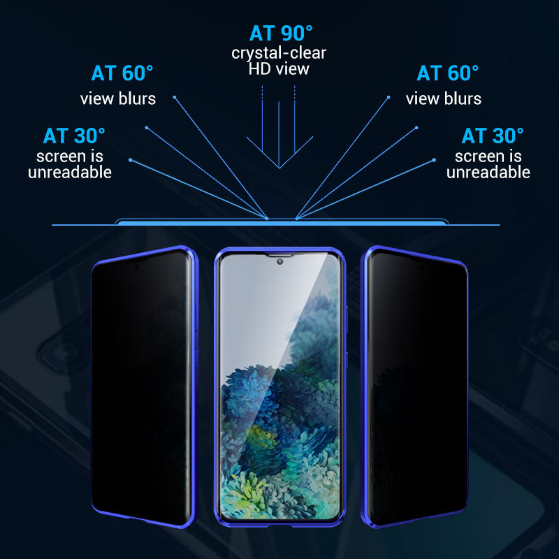 💥Mágneses edzett üveg kétoldalas telefon tok Samsung S23-S25 sorozathoz