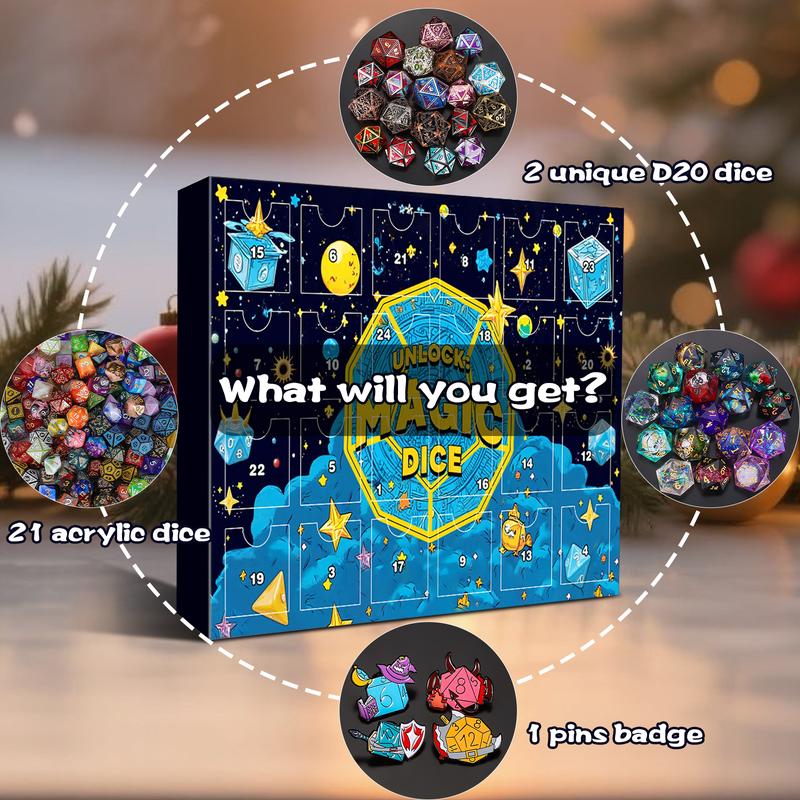 🔥UTÓS NAP 49% KEDVEZMÉNY - 🎄🎲Adventi naptár karácsonyi dobókockákkal 2025-re - 24 lyukkal, bélyegzővel