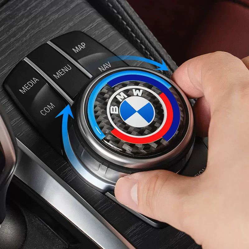 Dekoratív matrica a BMW multimédia gombhoz