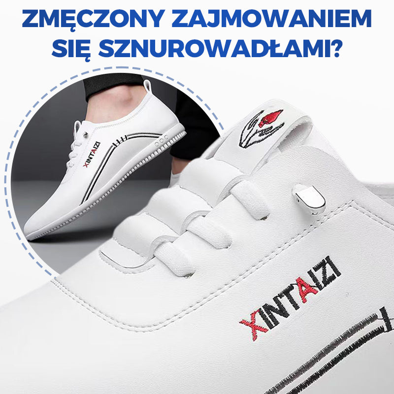 🔥Hot Ale 2025👞Könnyű és légáteresztő férfi fűző nélküli cipők