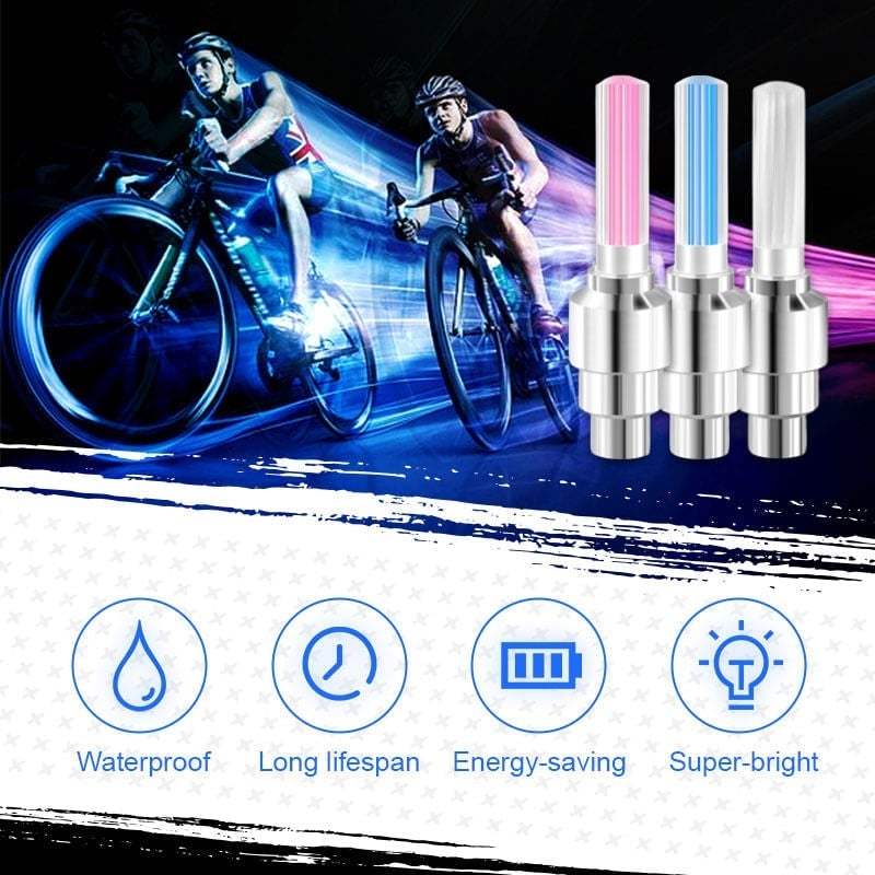 🌈 💡 Vízálló LED kerékfények 【✨ 1+3 ingyen】