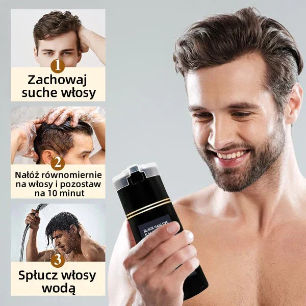 Azonnali színező hatású hajsampon - Szakáll és haj