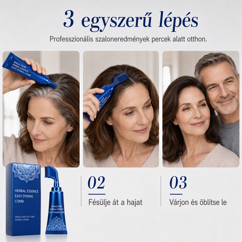 đż NövĂ©nyi alapĂș fĂ©sƱs hajfestĂ©k â 95%-os Ćsz hajtakarĂĄs, ammĂłniamentes