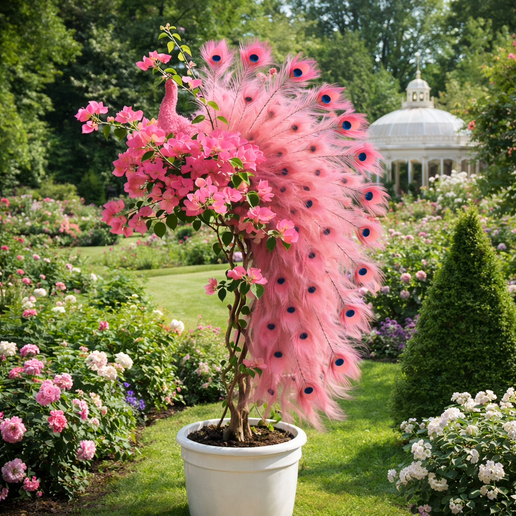 🦚Páva Bougainvillea magok – Szépítse kertjét elegáns pávavirágokkal