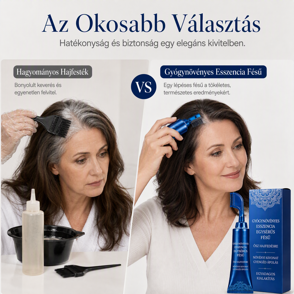 đż NövĂ©nyi alapĂș fĂ©sƱs hajfestĂ©k â 95%-os Ćsz hajtakarĂĄs, ammĂłniamentes