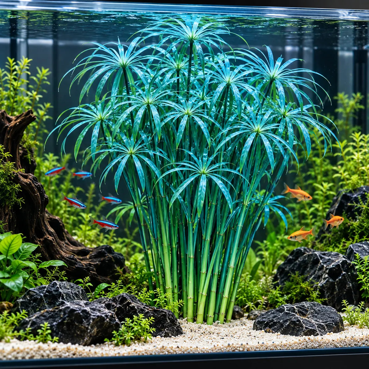đżWater Bamboo Bulbs-Hydroponic Umbrella Plant â Natural Water Purifier for Aquariums, Turtle Tanks & Ponds