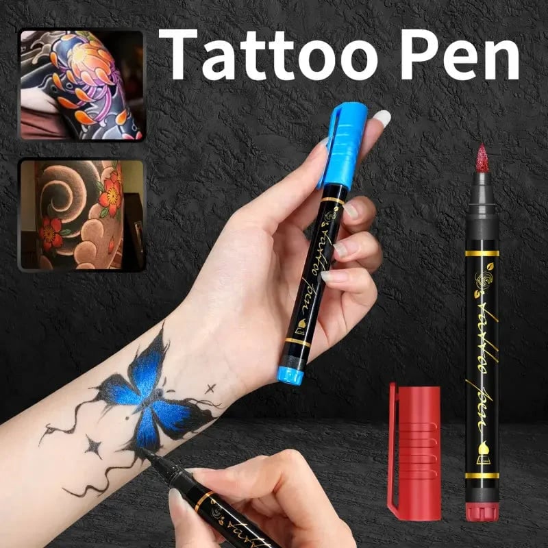 đđš10-Color Temporary Tattoo Markers Set