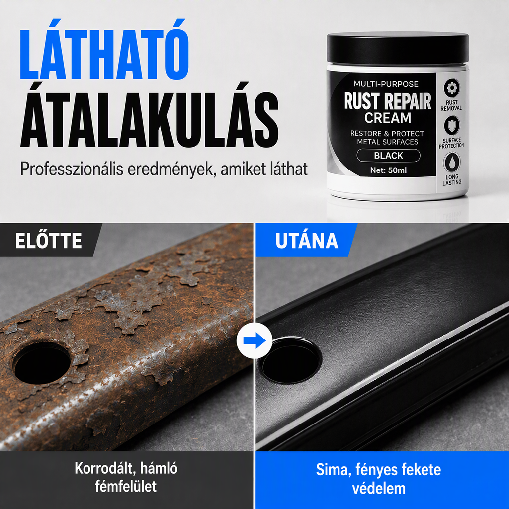 đ Rozsda javĂtĂł krĂ©m autĂłhoz Ă©s hĂĄztartĂĄsi fĂ©mhez â KönnyƱ felhasznĂĄlĂĄs, hatĂ©kony rozsda eltĂĄvolĂtĂĄs