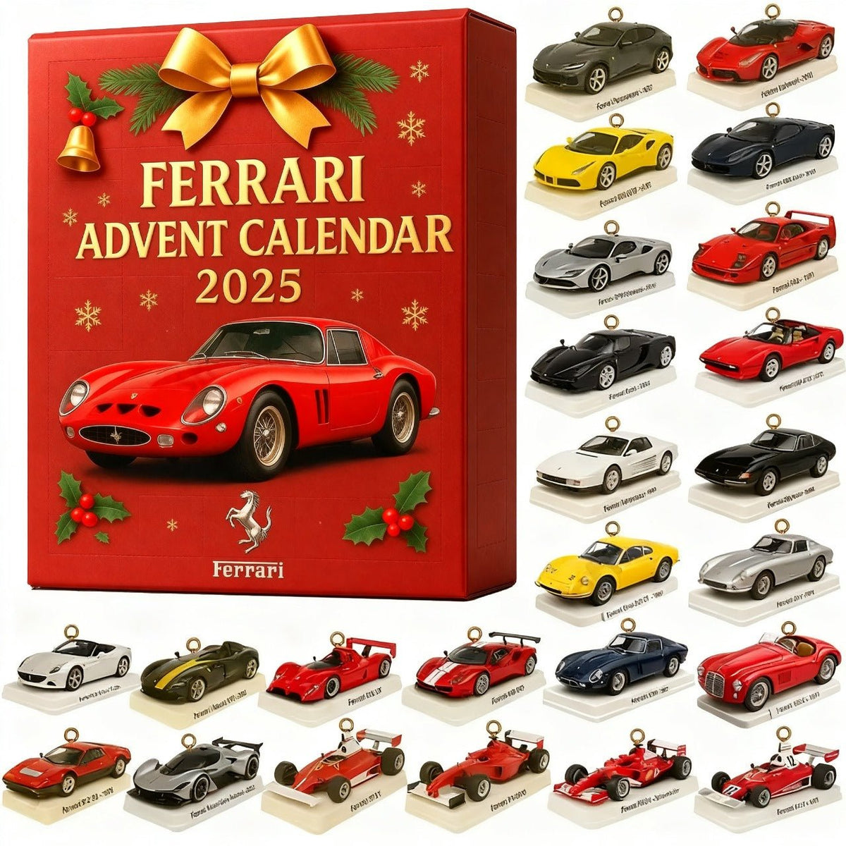 🎄 Ferrari F1 Racing Legends 2025 Adventi Naptár – Gyűjtői Kiadás 🏎️✨
