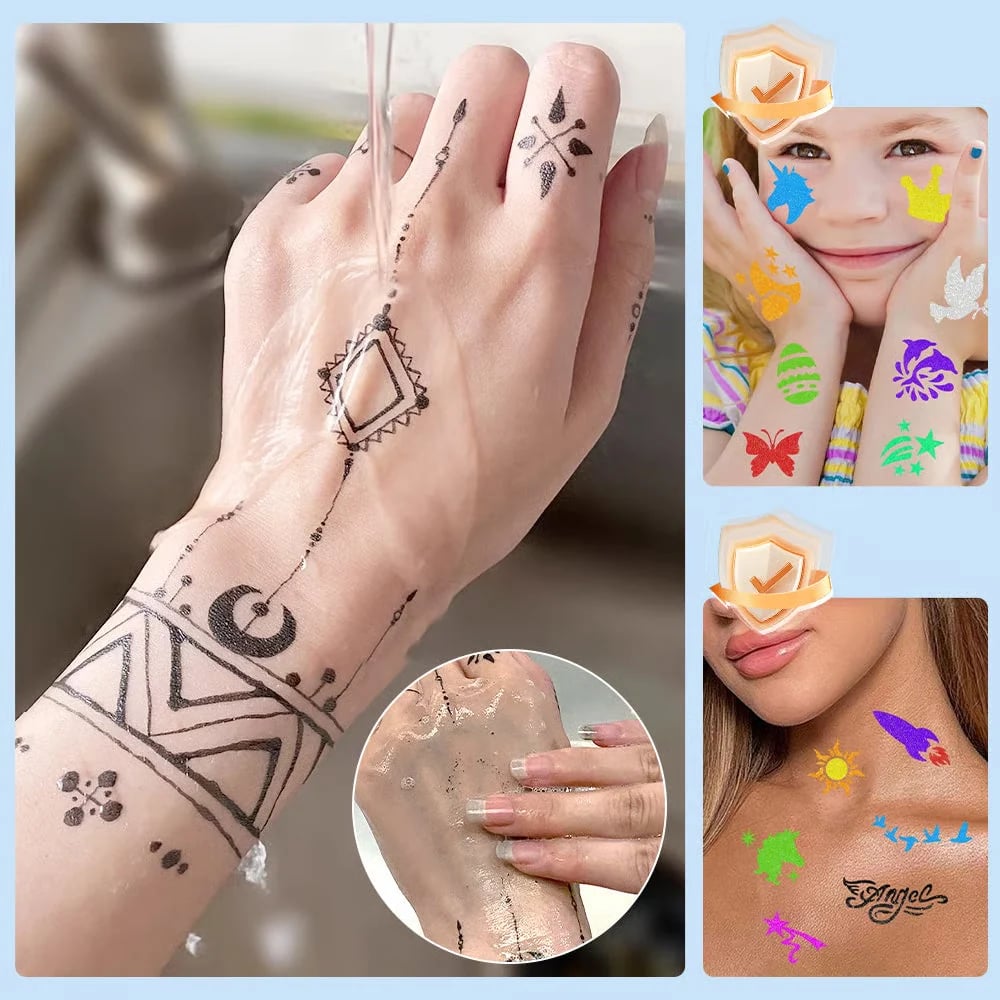 đđš10-Color Temporary Tattoo Markers Set