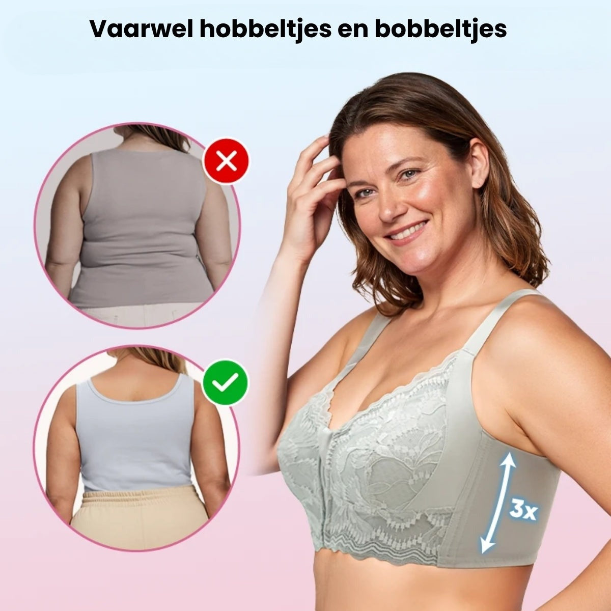 Comfort Zip Bra | Elöl záródó melltartó TrioLift technológiával