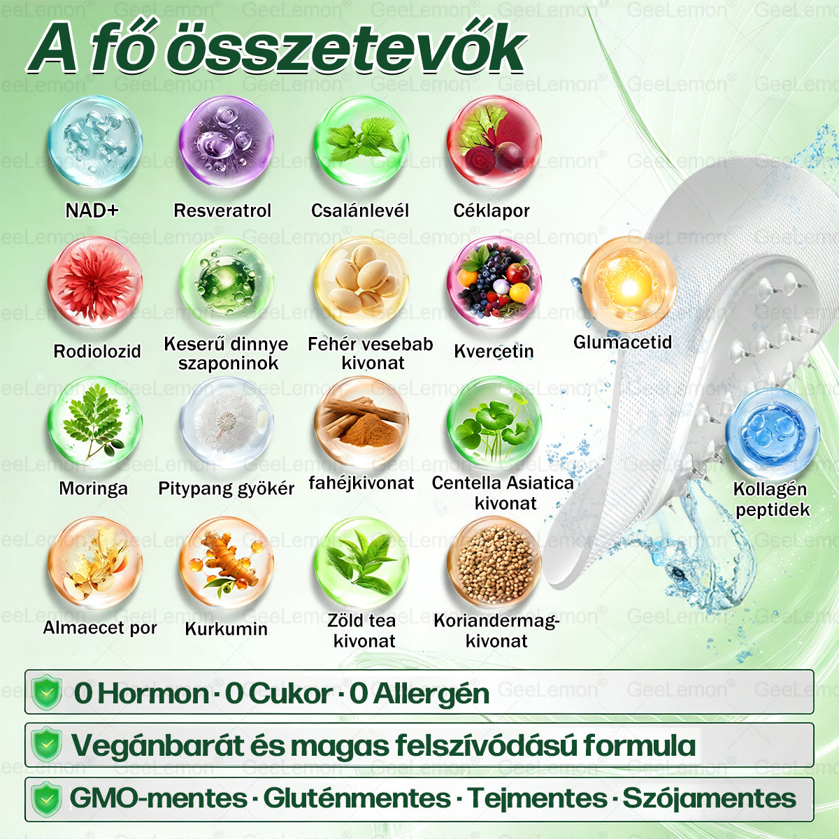 Ajánlott a Semmelweis Kórház által · 👩⚕️BENU hivatalos üzlet| 🎁 𝐆𝐞𝑒𝐿𝑒𝐦𝐨𝐧® Glumasetide 8 az 1-ben Karcsú és Egészséges Nano Mikrotűs Tapasz