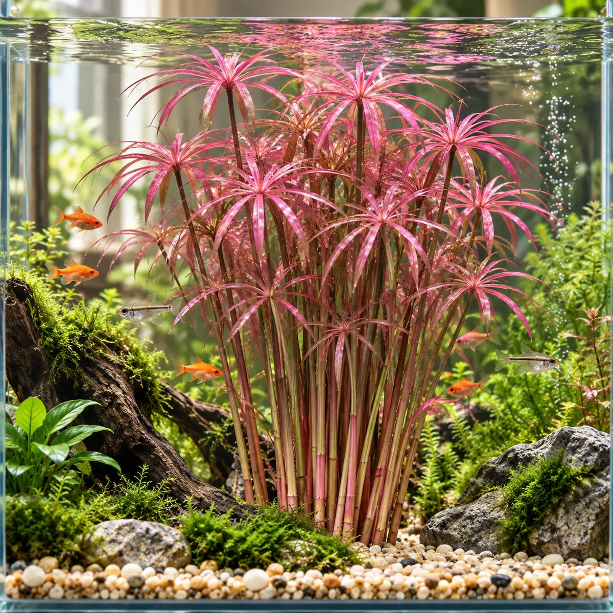 đżWater Bamboo Bulbs-Hydroponic Umbrella Plant â Natural Water Purifier for Aquariums, Turtle Tanks & Ponds