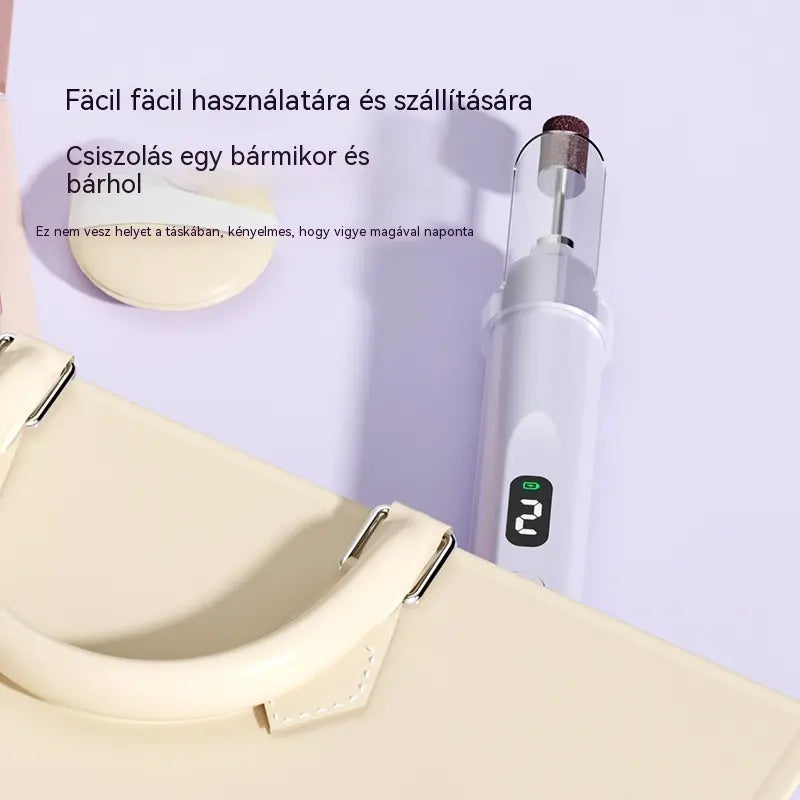 đ
2 az 1-ben elektromos körömreszelĆ LED lĂĄmpĂĄval (szĂĄrĂtĂł lĂĄmpa + 5 polĂrozĂłfej)