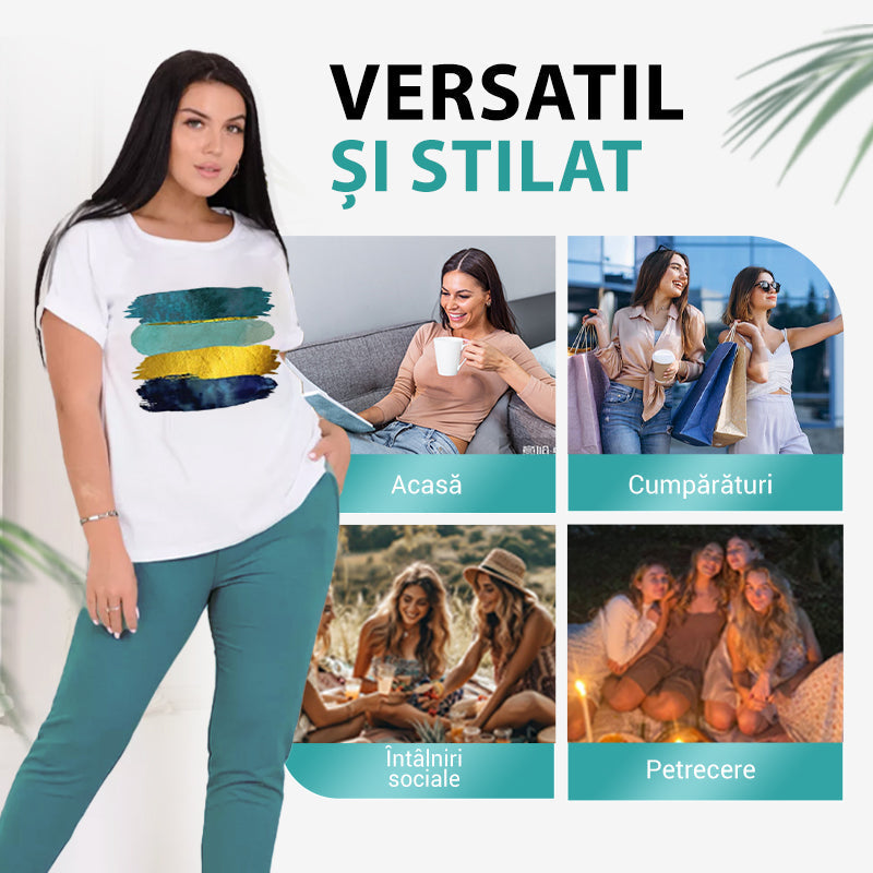 💥🍃 Sikkes, lezser kétrészes szett - Kényelmes és stílusos ✨