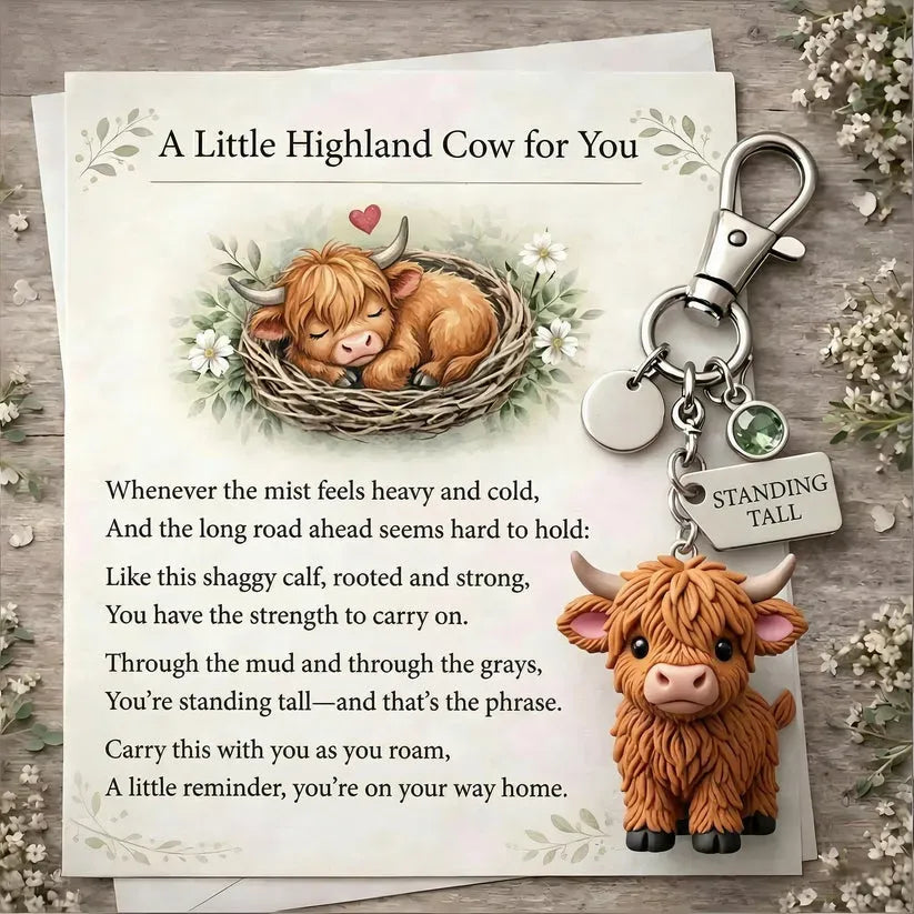 đđźA Little Highland Cow For You Keychain