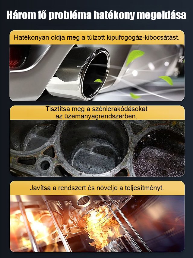 Legfelsőbb hatékony háromutas katalizátor tisztító