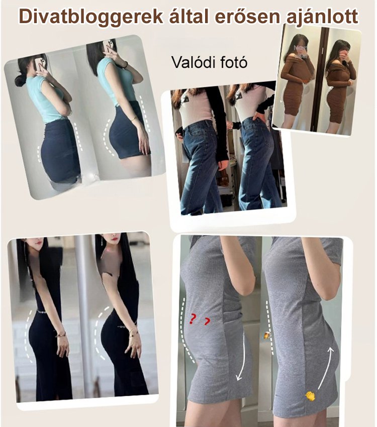 Magas derekú, hasleszorító, fenékemelő, varrat nélküli, üröm antibakteriális alsónemű
