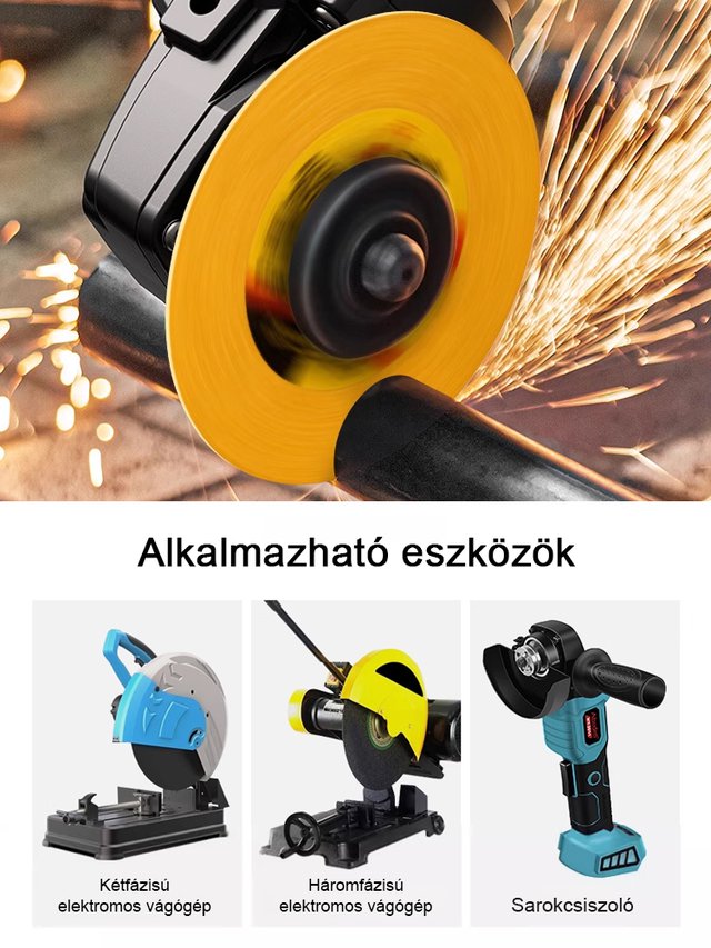 Éles, kopásálló ipari kompozit multifunkcionális vágókorong