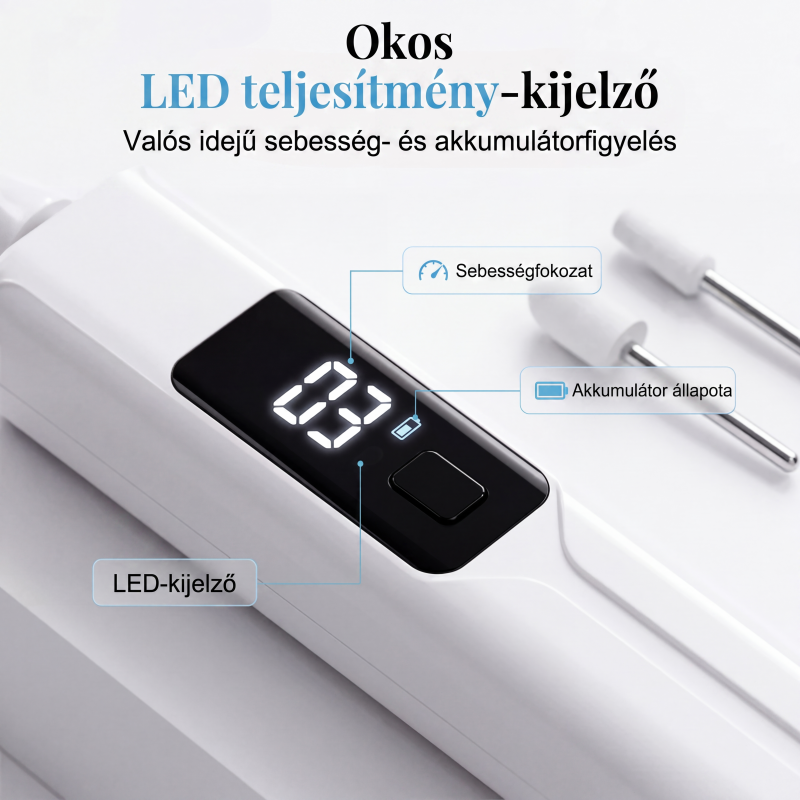 đ
ProfesszionĂĄlis elektromos körömfĂșrĂł kĂ©szlet â PrecĂz, ĂĄllĂthatĂł sebessĂ©gƱ â UtĂĄnvĂ©t âš