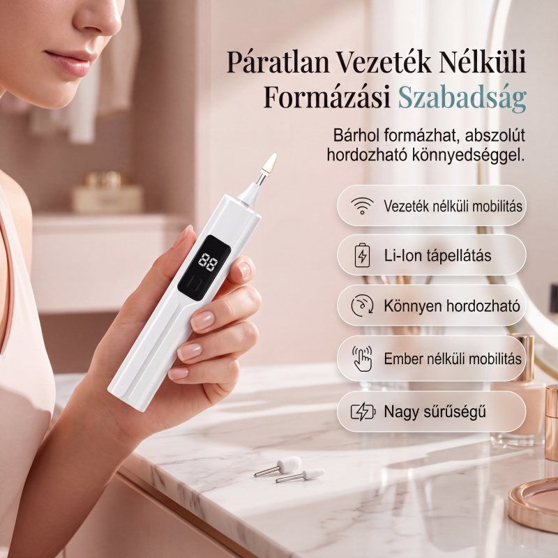 đ
ProfesszionĂĄlis elektromos körömfĂșrĂł kĂ©szlet â PrecĂz, ĂĄllĂthatĂł sebessĂ©gƱ â UtĂĄnvĂ©t âš