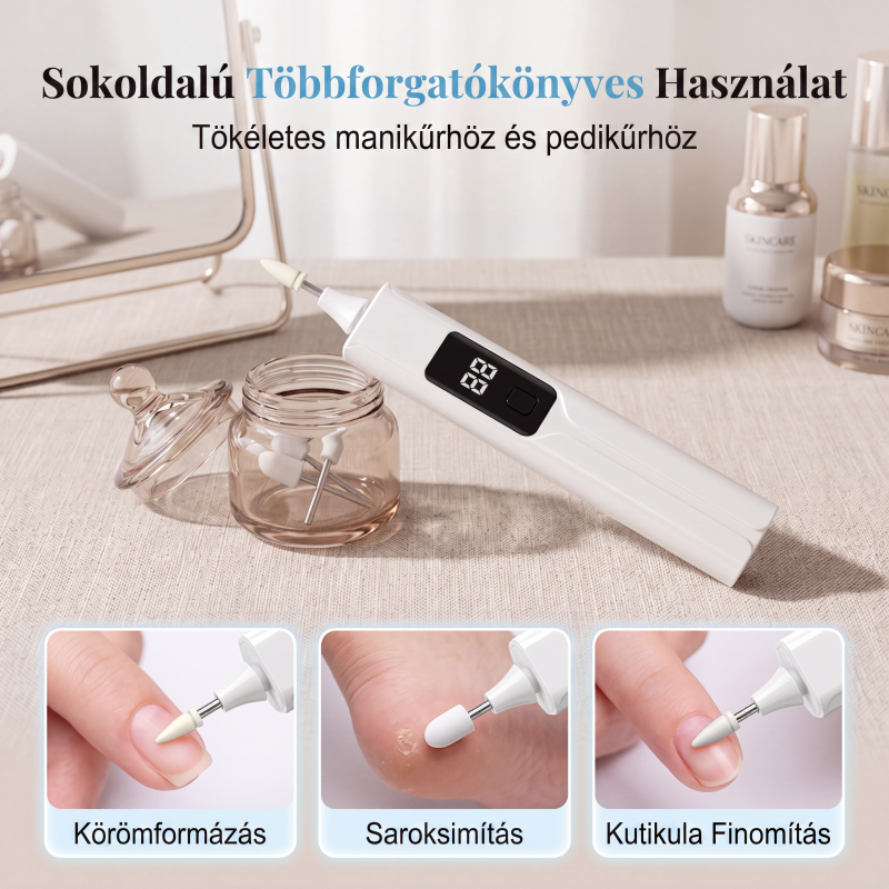 đ
ProfesszionĂĄlis elektromos körömfĂșrĂł kĂ©szlet â PrecĂz, ĂĄllĂthatĂł sebessĂ©gƱ â UtĂĄnvĂ©t âš