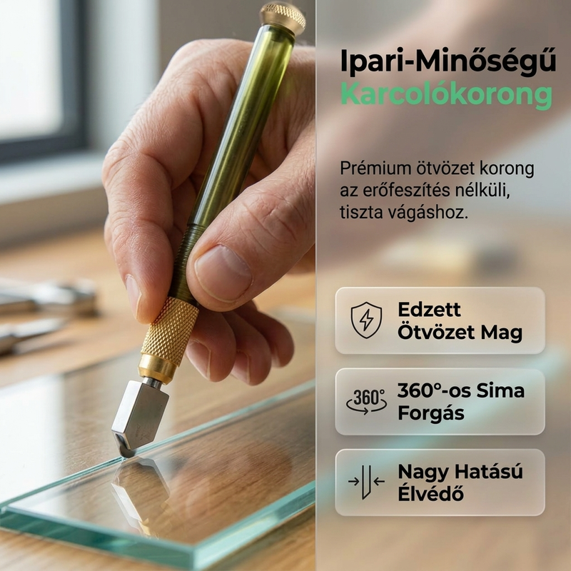 đ ïžProfesszionĂĄlis gyĂ©mĂĄntvĂĄgĂł â edzett ötvözetbĆl kĂ©szĂŒlt görgĆkkel, amelyek precĂz vĂĄgĂĄst tesznek lehetĆvĂ© ĂŒvegen Ă©s csempĂ©n egyarĂĄnt.