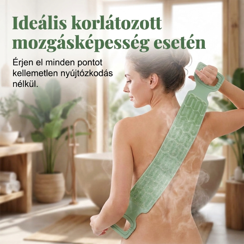 đ KĂ©nyelmes szilikon hĂĄtmosĂł kefe â Könnyebb tisztĂĄlkodĂĄs hajolgatĂĄs nĂ©lkĂŒl