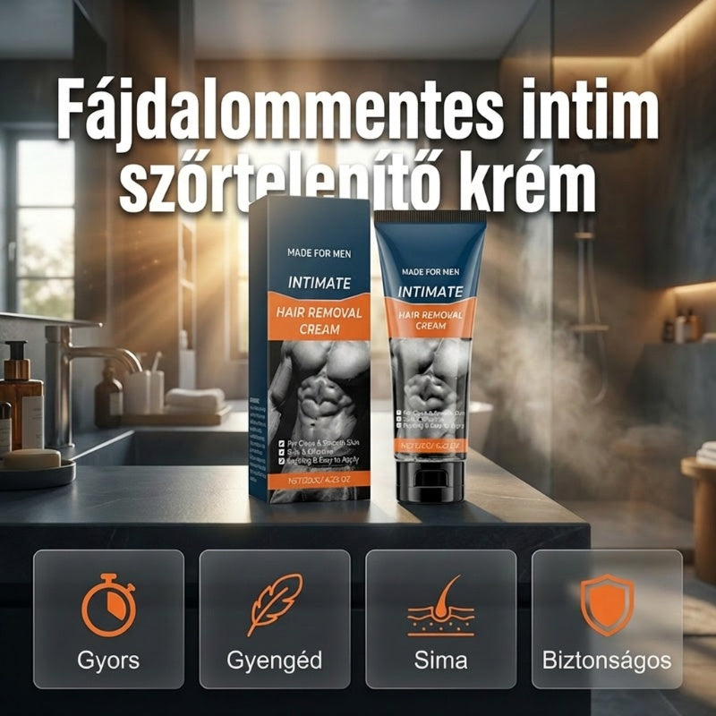 Kíméletes szőrtelenítő krém férfiaknak – irritációmentes