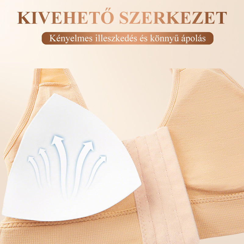 【✨ 1 + 1 ingyenes】Női merevítő nélküli, elölről záródó melltartó