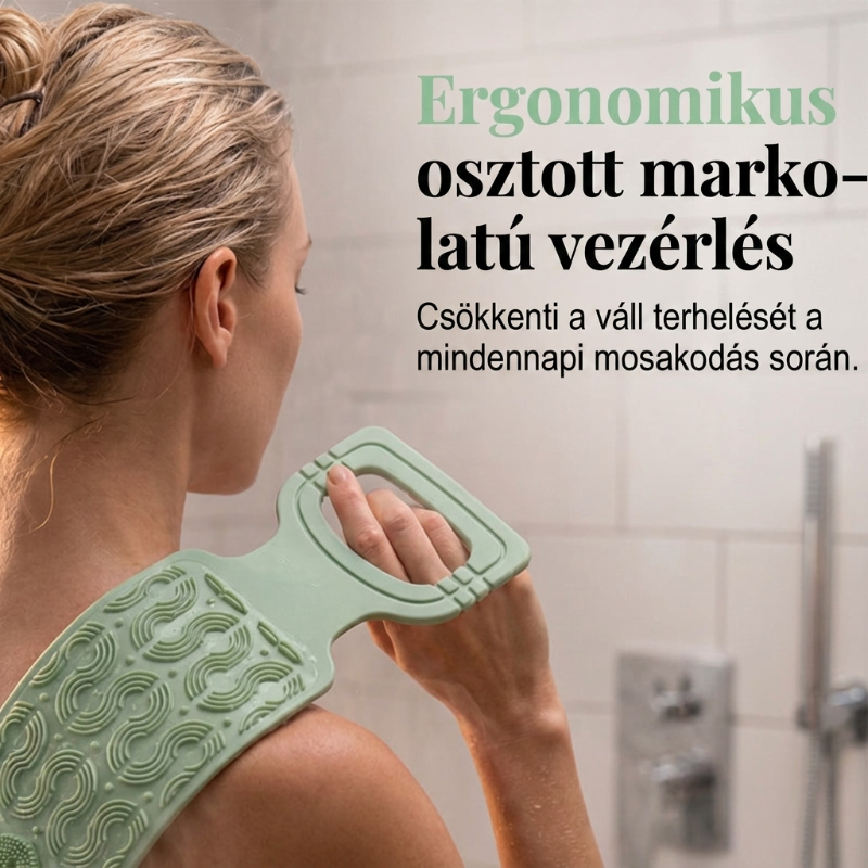 đ KĂ©nyelmes szilikon hĂĄtmosĂł kefe â Könnyebb tisztĂĄlkodĂĄs hajolgatĂĄs nĂ©lkĂŒl