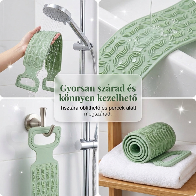 đ KĂ©nyelmes szilikon hĂĄtmosĂł kefe â Könnyebb tisztĂĄlkodĂĄs hajolgatĂĄs nĂ©lkĂŒl