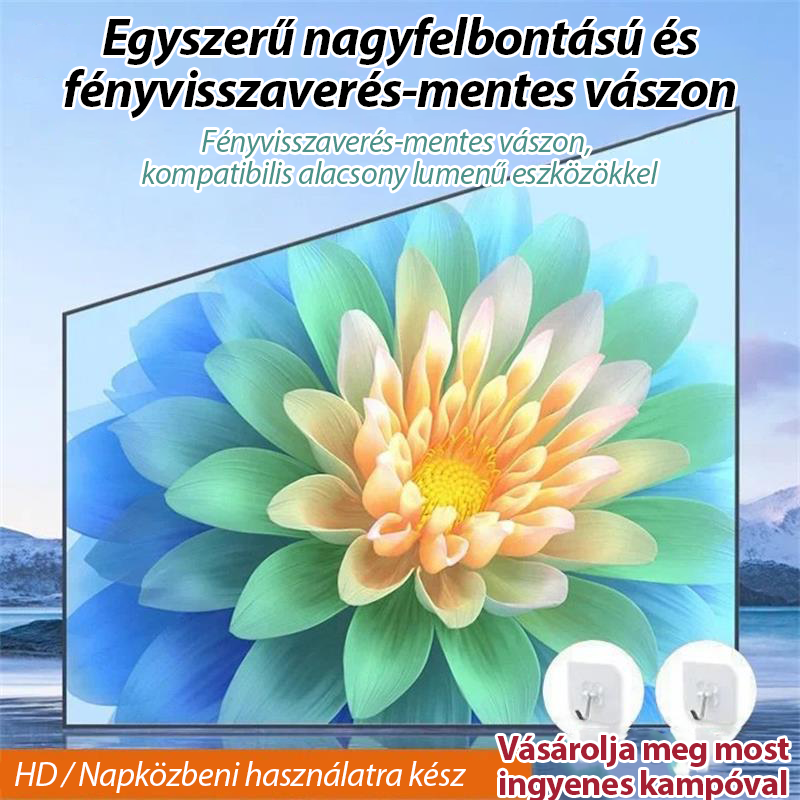 Összecsukható tükröződésmentes képernyő
