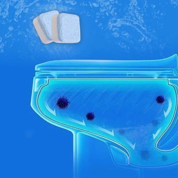 💥 Pezsgőtabletta az automatikus hatékony tisztításhoz