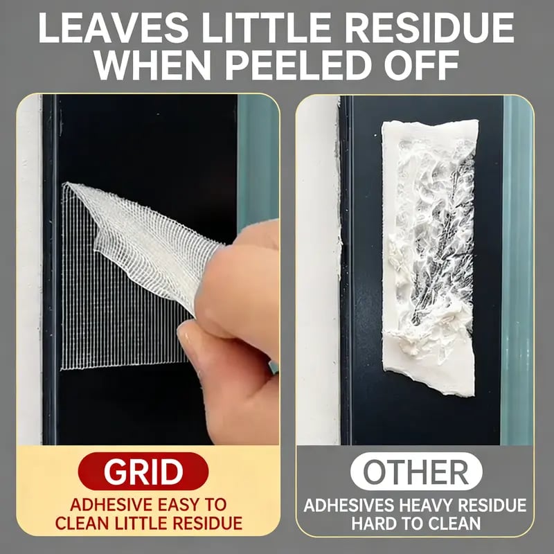 đ„ Heavy-Duty Double-Sided Grid Tape â Strong Hold, Easy Tear & Clean Removal