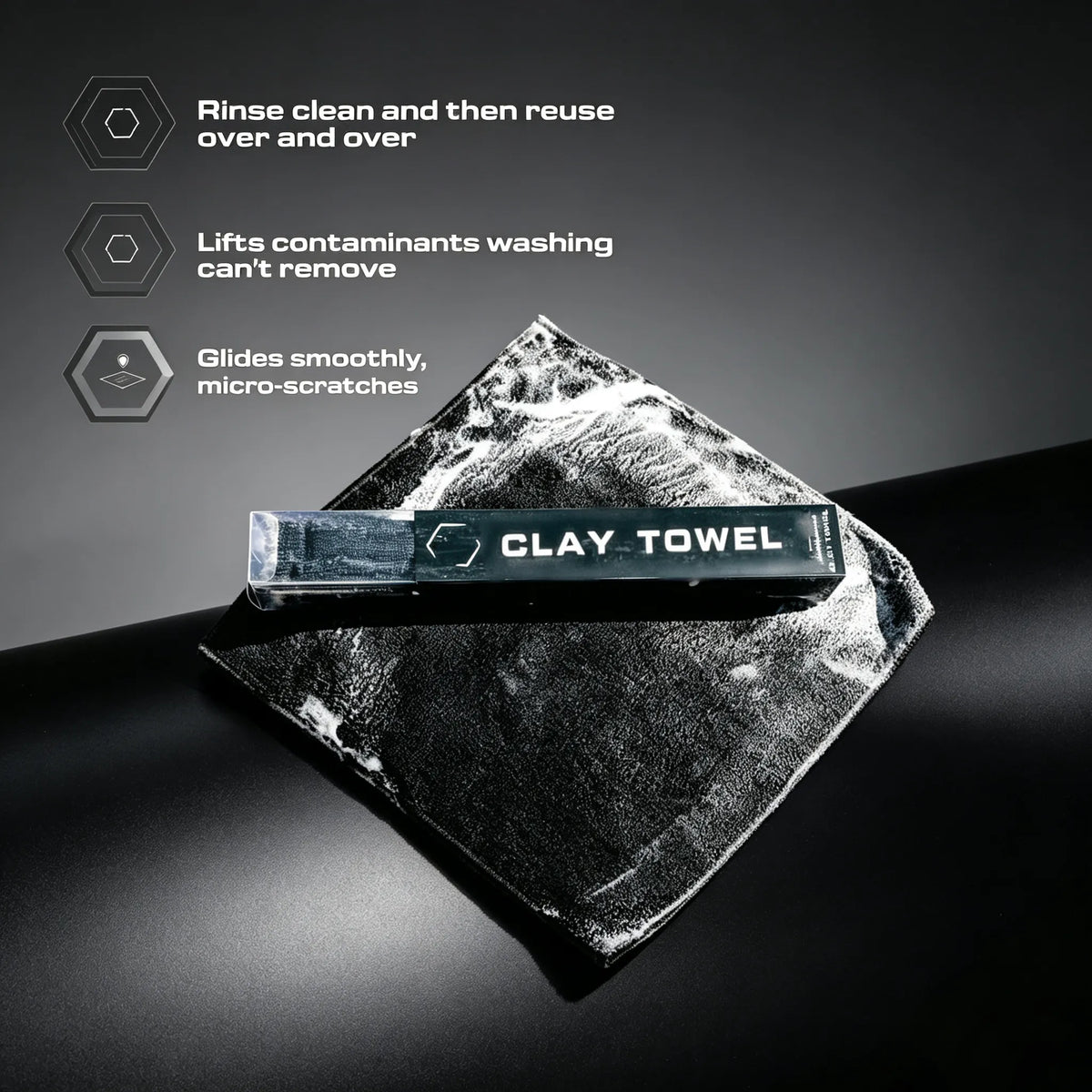 ✨Clay Towel - 12"x12" Brushed Microfiber