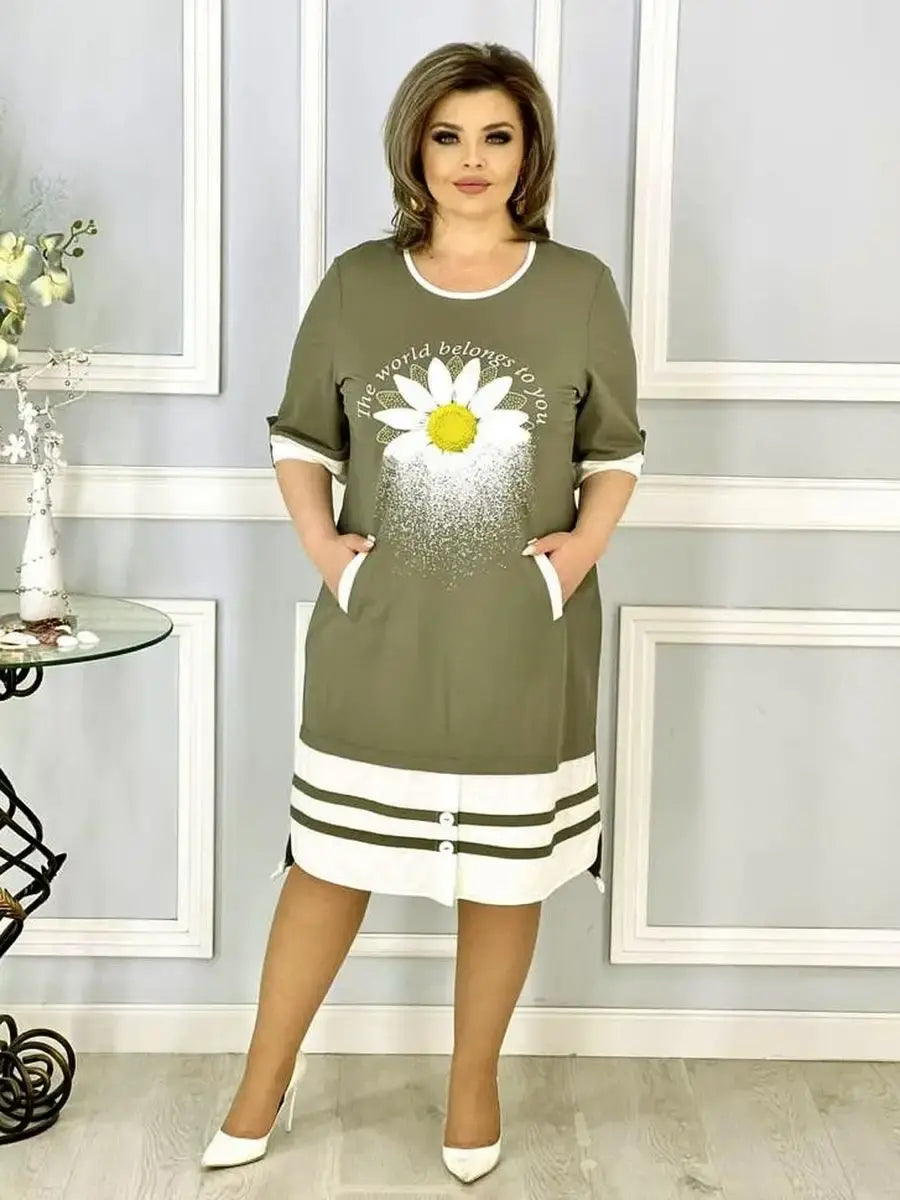 👗Új divatos ruha új virágokkal